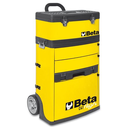 BETA Tool Cart, Yellow, Sheet Metal, 19-1/2 in W x 16 in D x 36 in H 041000012